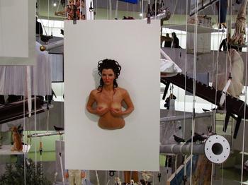From the sacred to the profane: When <em>Interview</em> magazine publisher Peter Brant commissioned a piece in 2003, Cattelan him gave a literal trophy of his wife, model Stephanie Seymour. 